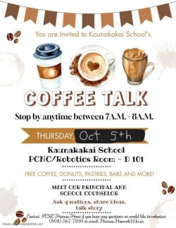 Updated to October 5th Coffee Talk